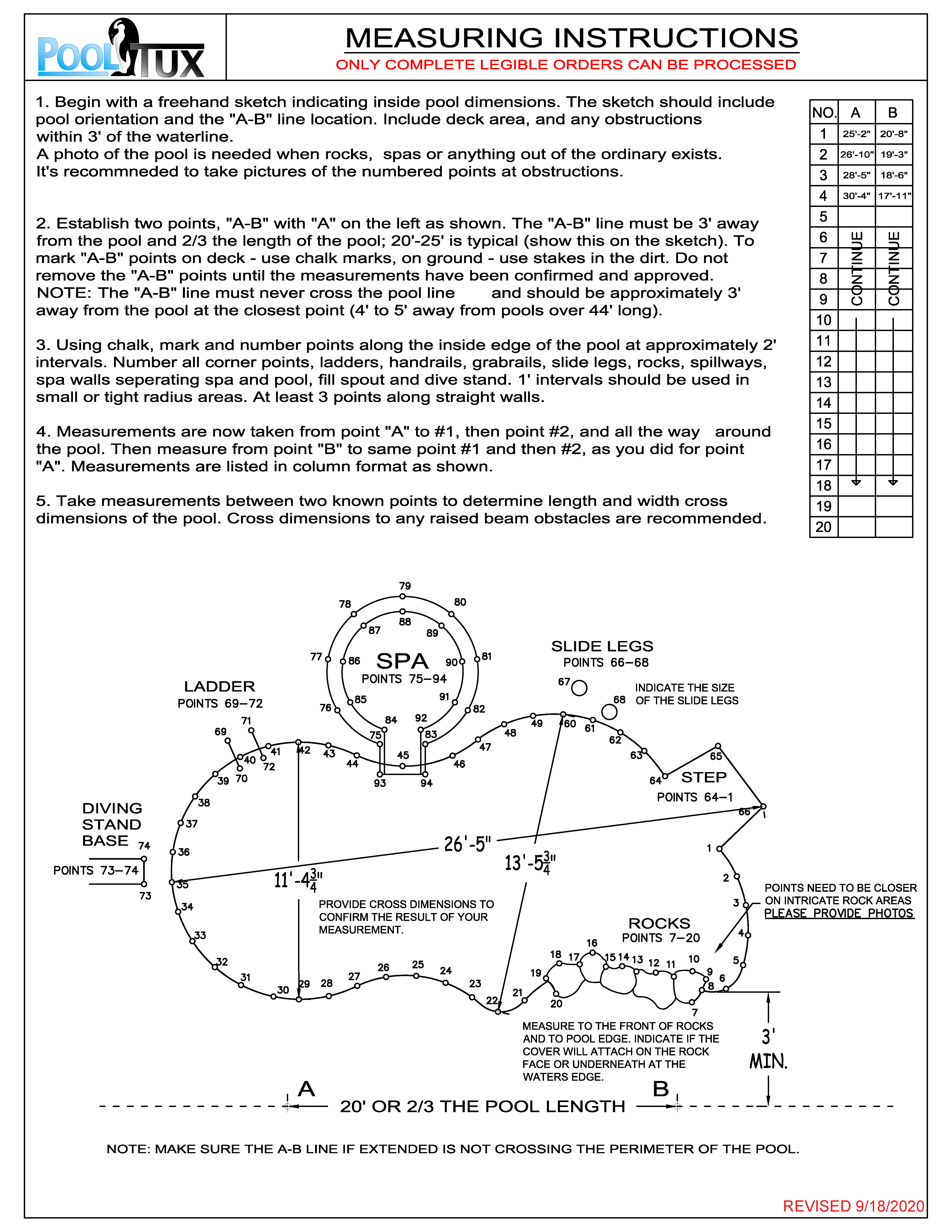 Pool Safety Cover Order Form